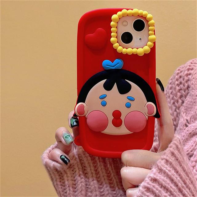 Корейский милый забавный мультяшный 3d рисунок девушки силиконовый чехол для Iphone 14 13 12 11 Pro Max Прекрасный защитный мягкий чехол для линз с пузырьками For iPhone 14ProMax
Корейский милый забавный мультяшный 3d рисунок девушки силиконовый чехол для Iphone 14 13 12 11 Pro Max Прекрасный защитный мягкий чехол для линз с пузырьками For iPhone 14ProMax