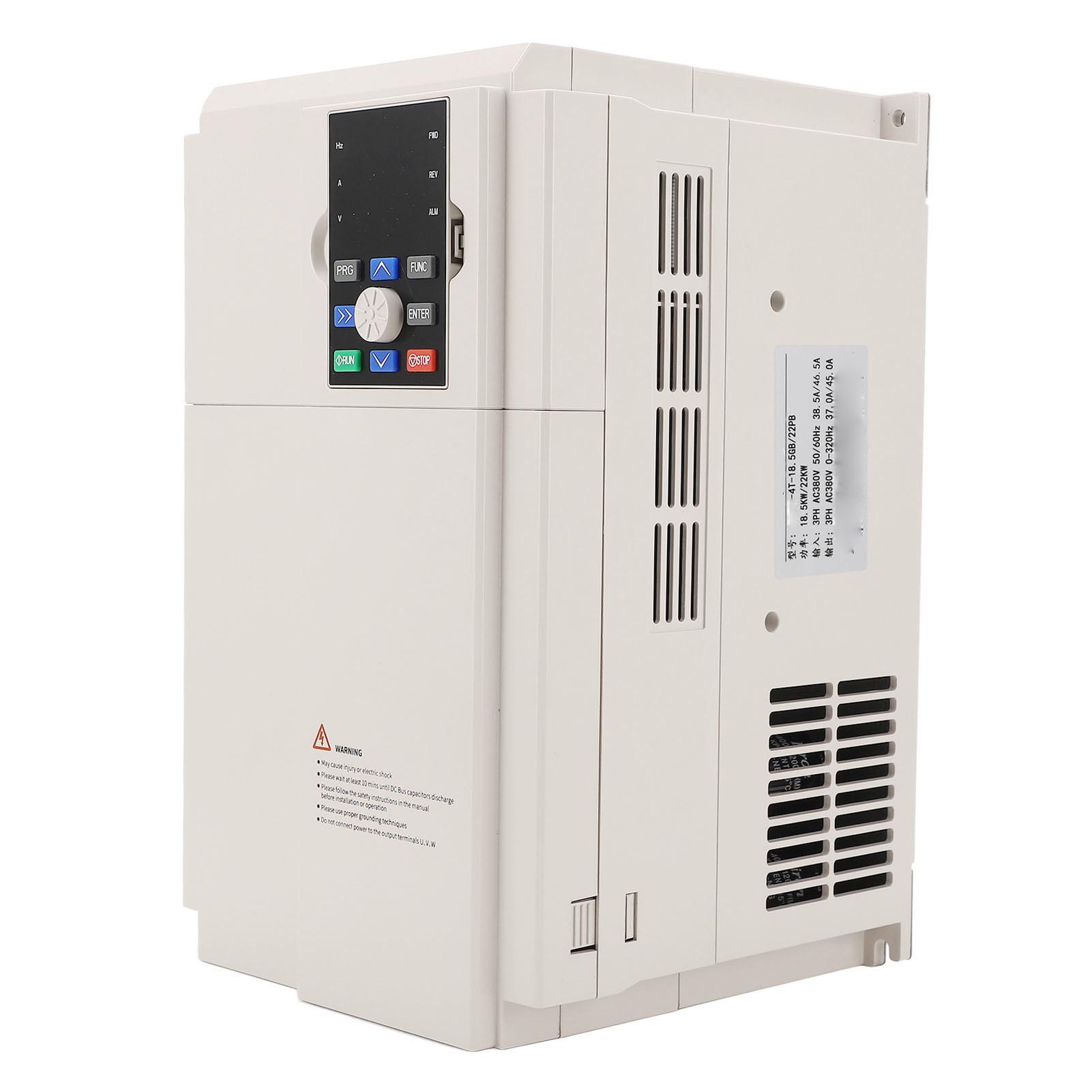 18.5KW 22KW Variable Frequency Drive 38.5A 46.5A Input Motor Speed Control VFD with PID Controller
18.5KW 22KW Variable Frequency Drive 38.5A 46.5A Input Motor Speed Control VFD with PID Controller