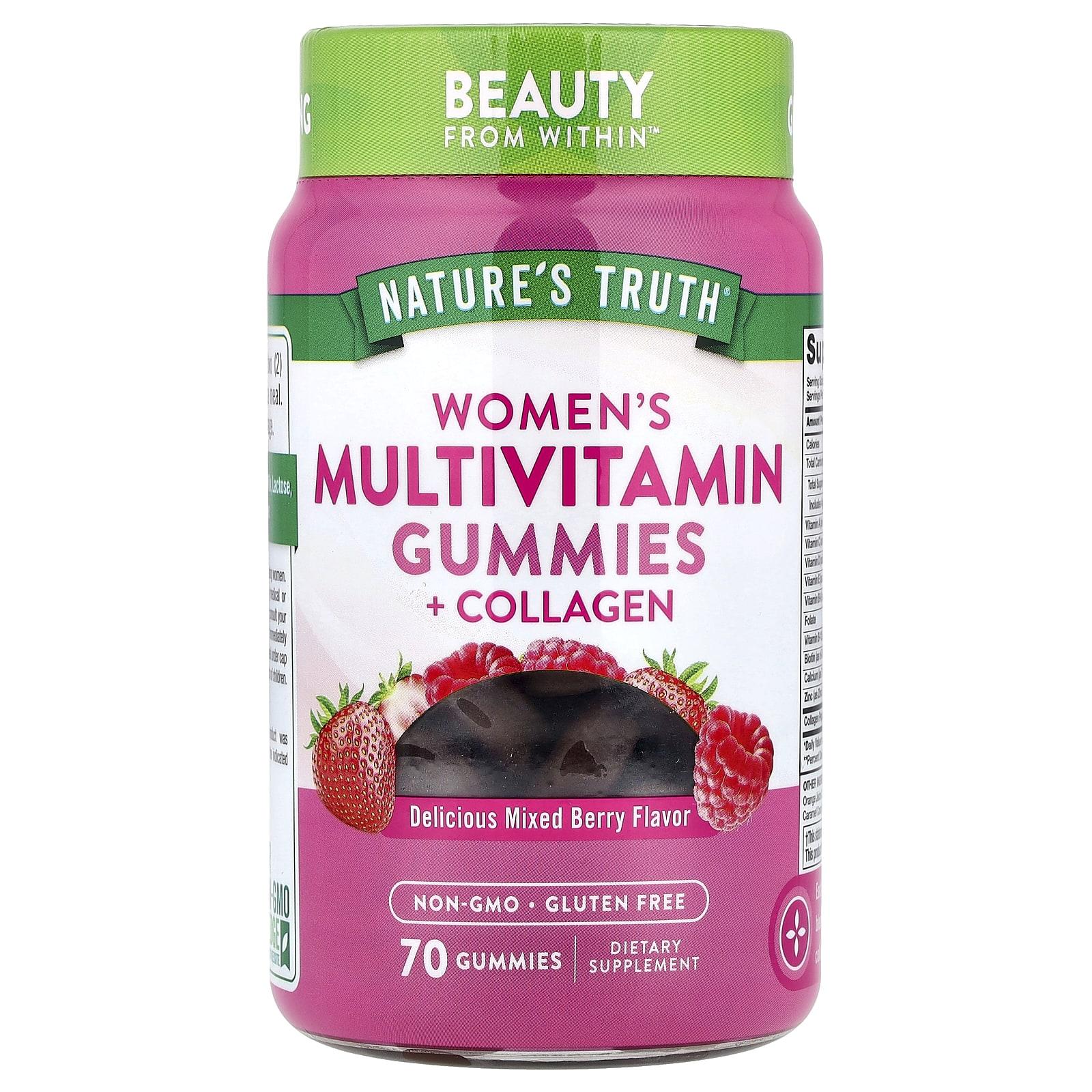 Nature S Truth, Women s Multivitamin Gummies + Collagen, Delicious Mixed Berries, 70 Gummies
Nature S Truth, Women s Multivitamin Gummies + Collagen, Delicious Mixed Berries, 70 Gummies