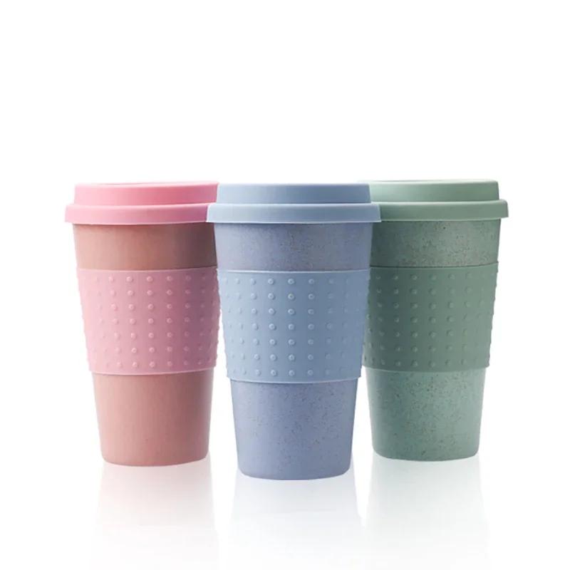European Style Wheat Straw Fiber Water Cup Car Mounted Silicone Coffee Cup Plastic Personalized Mug with Lid for Car Cup Holder рожевий
European Style Wheat Straw Fiber Water Cup Car Mounted Silicone Coffee Cup Plastic Personalized Mug with Lid for Car Cup Holder рожевий