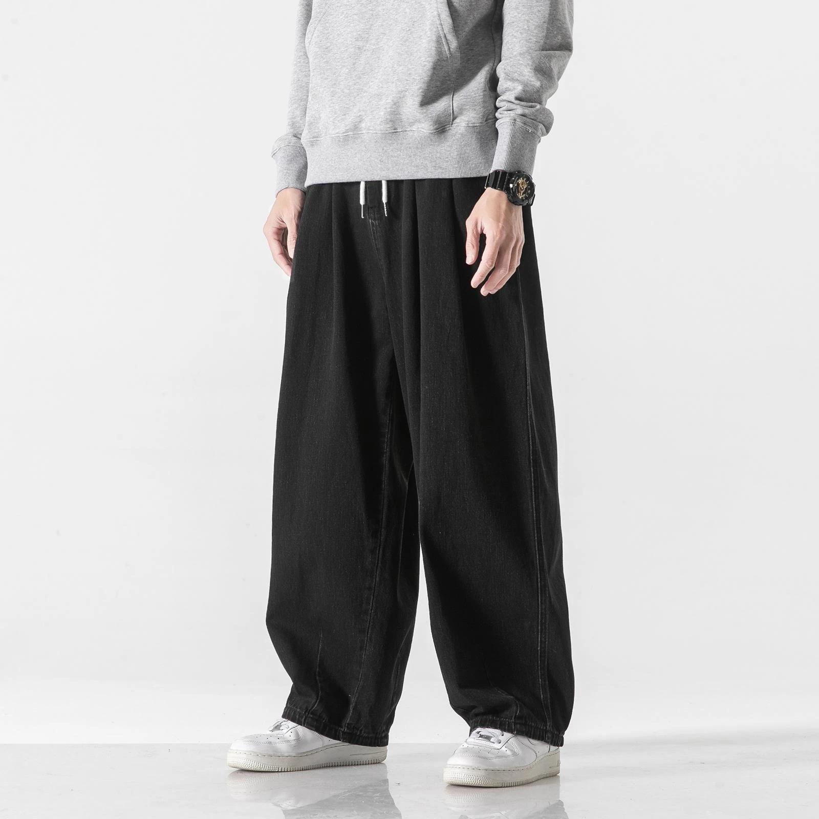 2026 Spring Autumn Men Loose Denim Pants Men Vintage Elastic Waist Jeans Pants Male Hip Hop Cotton Wide Leg Trousers 3XL чорний
2026 Spring Autumn Men Loose Denim Pants Men Vintage Elastic Waist Jeans Pants Male Hip Hop Cotton Wide Leg Trousers 3XL чорний