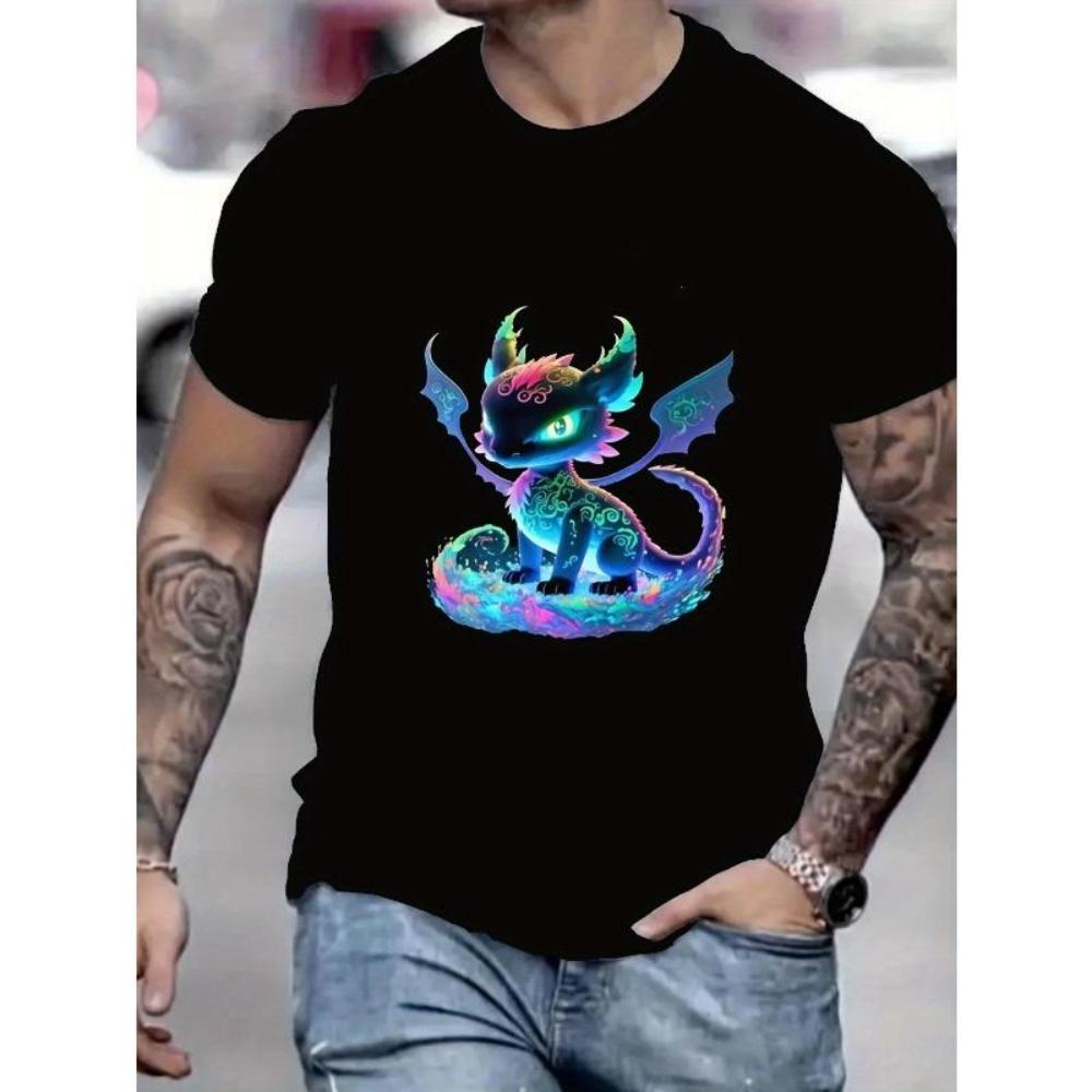 European Sizes Man S Summer New Arrival T-shirt, A Colorful Cartoon Dragon Pattern Printed On It XXXXXL чорний
European Sizes Man S Summer New Arrival T-shirt, A Colorful Cartoon Dragon Pattern Printed On It XXXXXL чорний