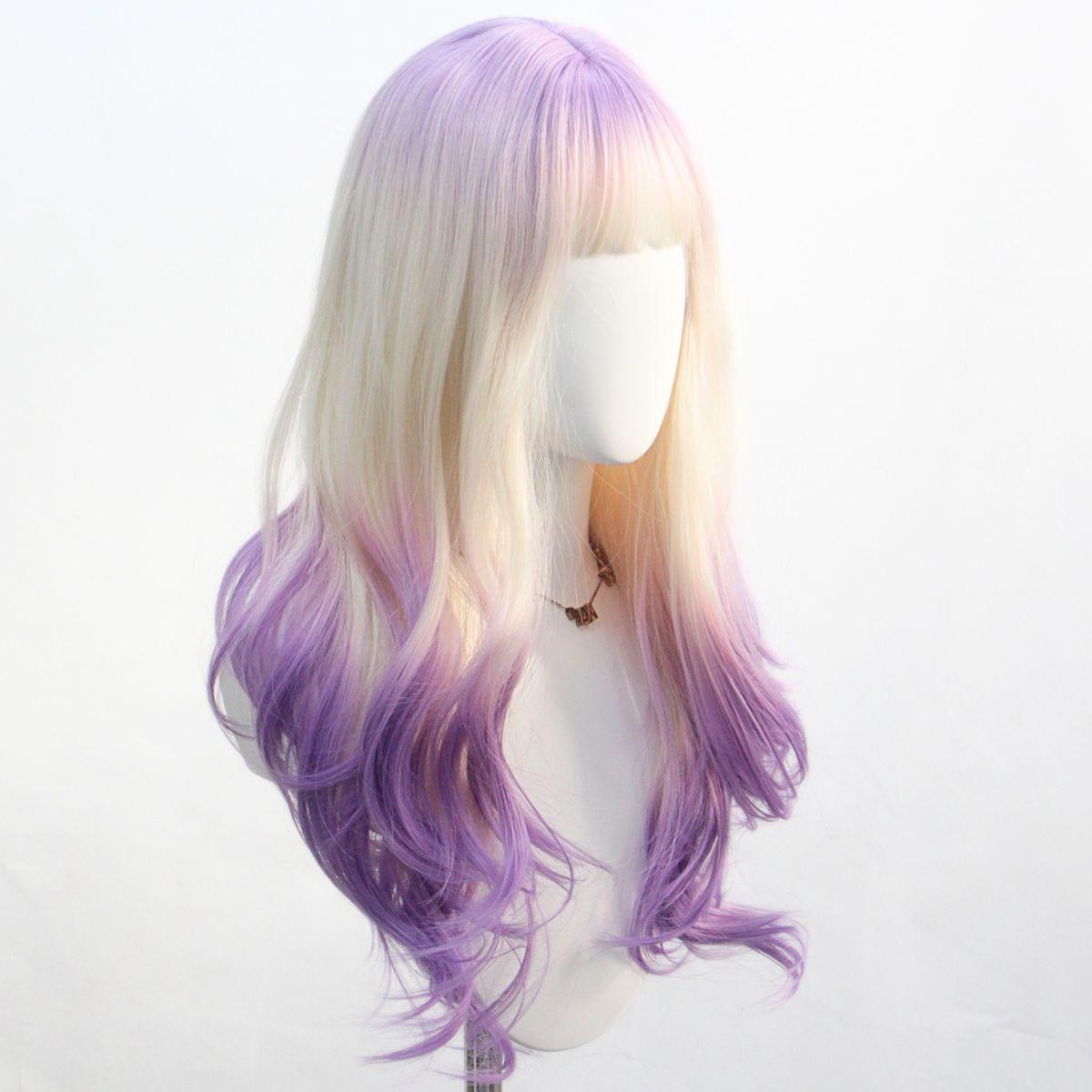 Synthetic white purple dyed wool curly wig languid lazy temperament long curly hair wigs for women daily cosplay party gifts
Synthetic white purple dyed wool curly wig languid lazy temperament long curly hair wigs for women daily cosplay party gifts