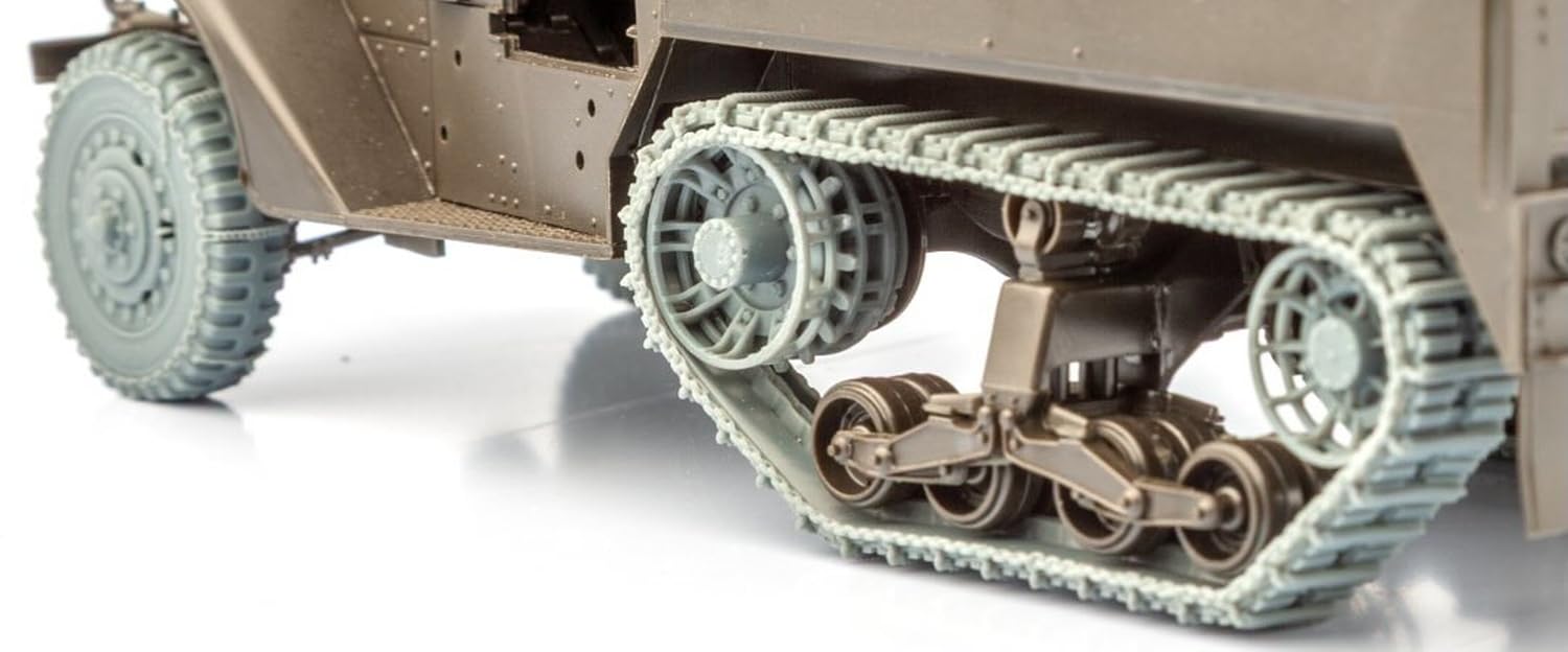 Sol Model 1/35 WWII American M3 Half-Track Chained Tire and Non-Slip Track Set (for Tamiya) Plastic Model Parts MM893 (Military Vehicle)
Sol Model 1/35 WWII American M3 Half-Track Chained Tire and Non-Slip Track Set (for Tamiya) Plastic Model Parts MM893 (Military Vehicle)