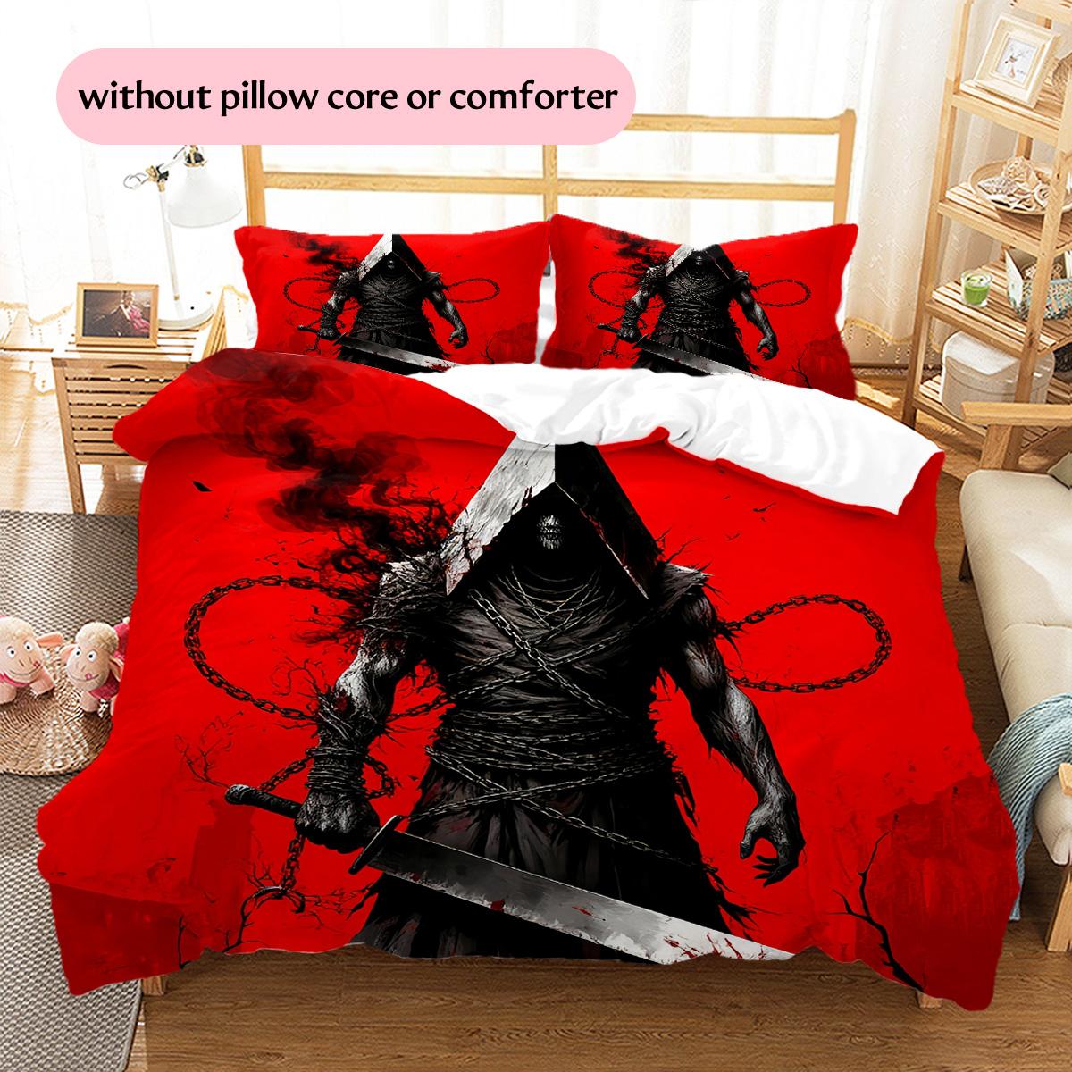 Pyramid Head Pattern Bedding Quilt Set Home Decoration Gift (1 * duvet cover + 2 * pillowcase without core) 135x200cm
Pyramid Head Pattern Bedding Quilt Set Home Decoration Gift (1 * duvet cover + 2 * pillowcase without core) 135x200cm