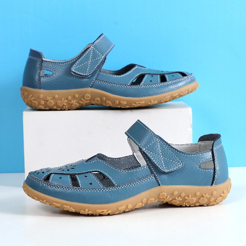 Big leather sandals women s spring and summer comfortable soft-soled mother shoes non-slip flat-bottomed breathable hollow bag head hole shoes 43 жовтий
Big leather sandals women s spring and summer comfortable soft-soled mother shoes non-slip flat-bottomed breathable hollow bag head hole shoes 43 жовтий