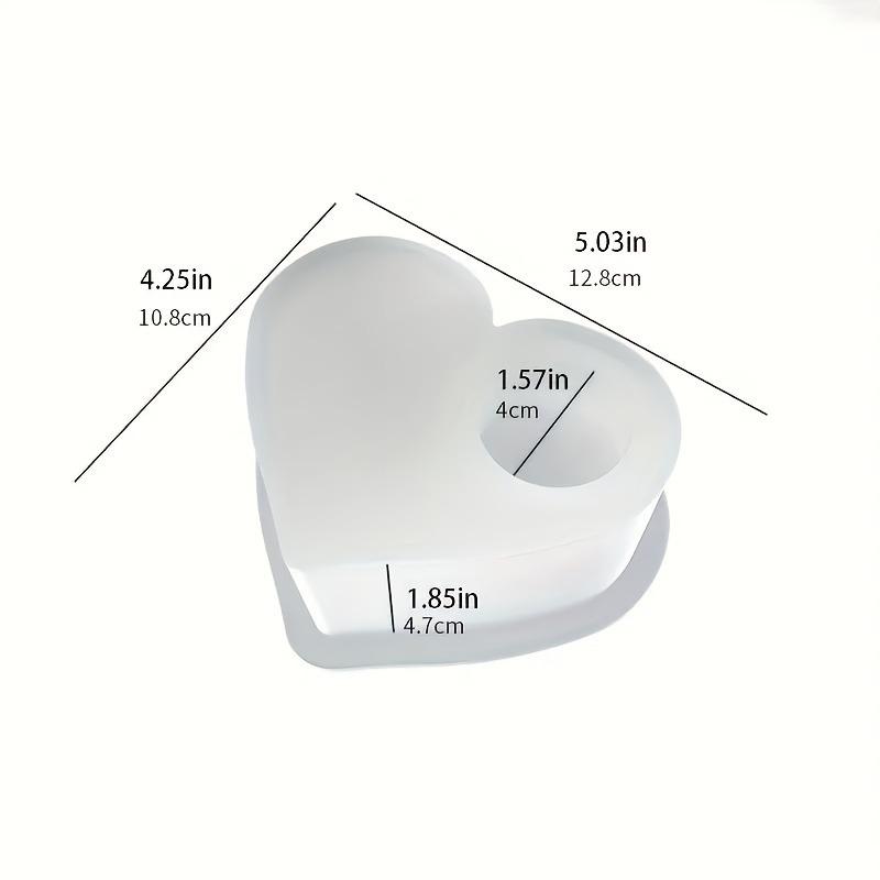1pc Heart Shaped Silicone Mold for Candlestick Tealight Holder Epoxy Resin Cement Casting Home Decor Craft
1pc Heart Shaped Silicone Mold for Candlestick Tealight Holder Epoxy Resin Cement Casting Home Decor Craft