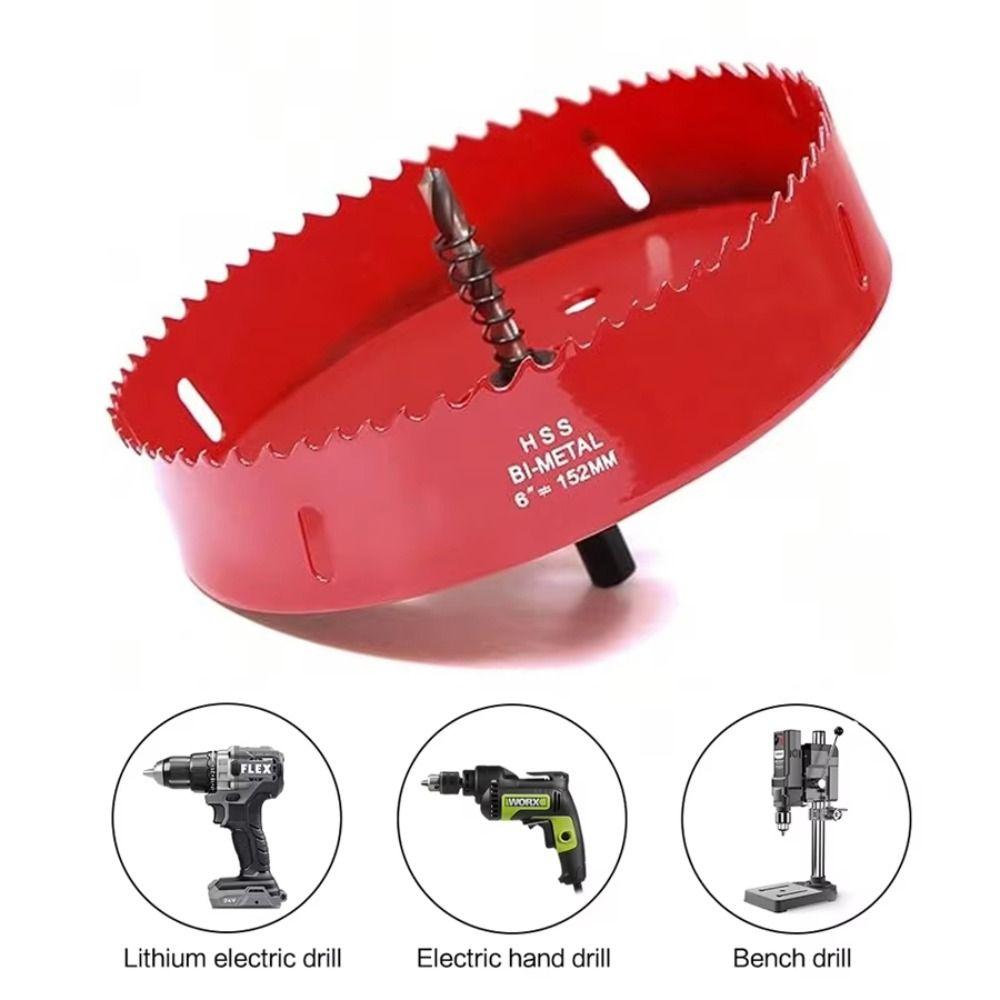Wear Resistance 6 Inch Hole Saw Bi-Metal Drill Bit Hole Saw Hand Tool Hole Cutter Plasterboard 6inch
Wear Resistance 6 Inch Hole Saw Bi-Metal Drill Bit Hole Saw Hand Tool Hole Cutter Plasterboard 6inch