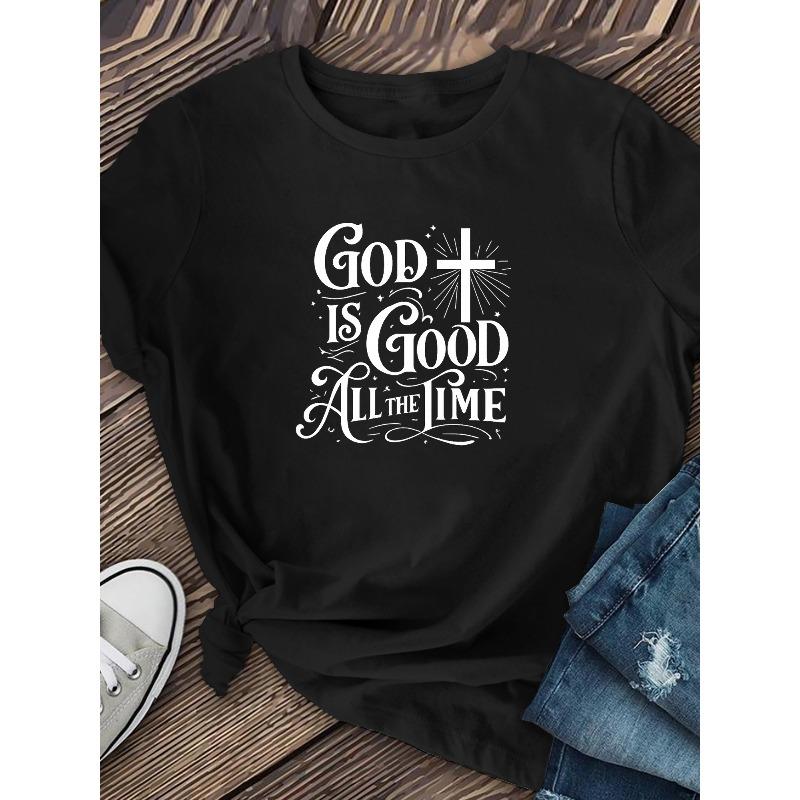 European sizes Women s God Is Always The Best Printed Short-sleeved Faith T-shirt, A Unique Fashion Garment 4XL чорний
European sizes Women s God Is Always The Best Printed Short-sleeved Faith T-shirt, A Unique Fashion Garment 4XL чорний