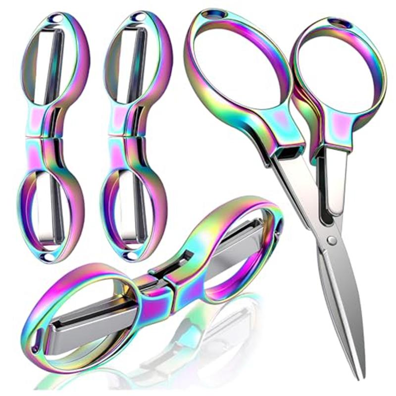 4PCS Folding Scissors Portable Travel Scissor Mini Shear Telescopic Cutter Stainless Steel Scissors for Outdoor Home Office
4PCS Folding Scissors Portable Travel Scissor Mini Shear Telescopic Cutter Stainless Steel Scissors for Outdoor Home Office