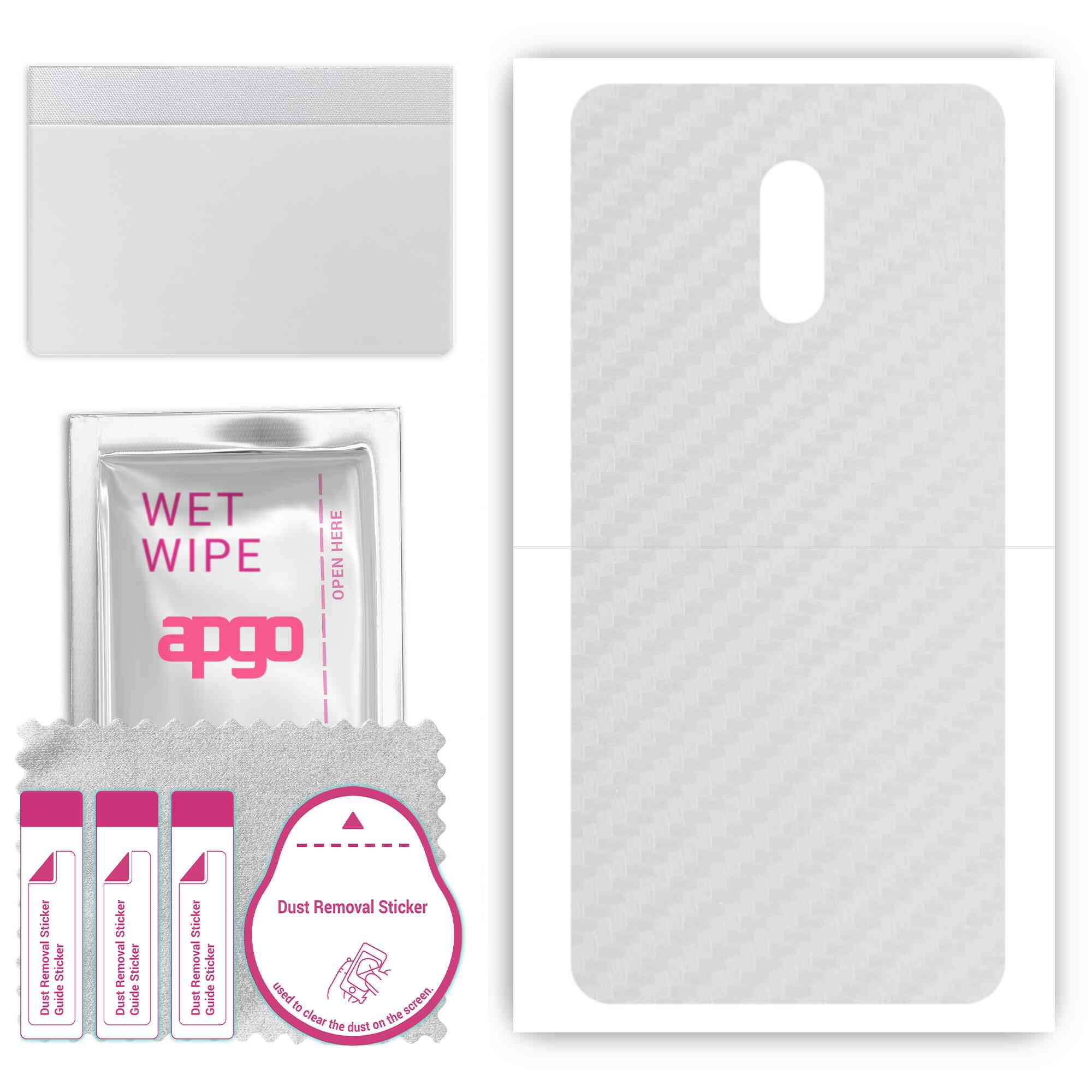 apgo Protective Skin Sticker for the back compatible with Nokia 6, Wrap Film, Foil, Vinyl - Pattern Transparent Carbon
apgo Protective Skin Sticker for the back compatible with Nokia 6, Wrap Film, Foil, Vinyl - Pattern Transparent Carbon