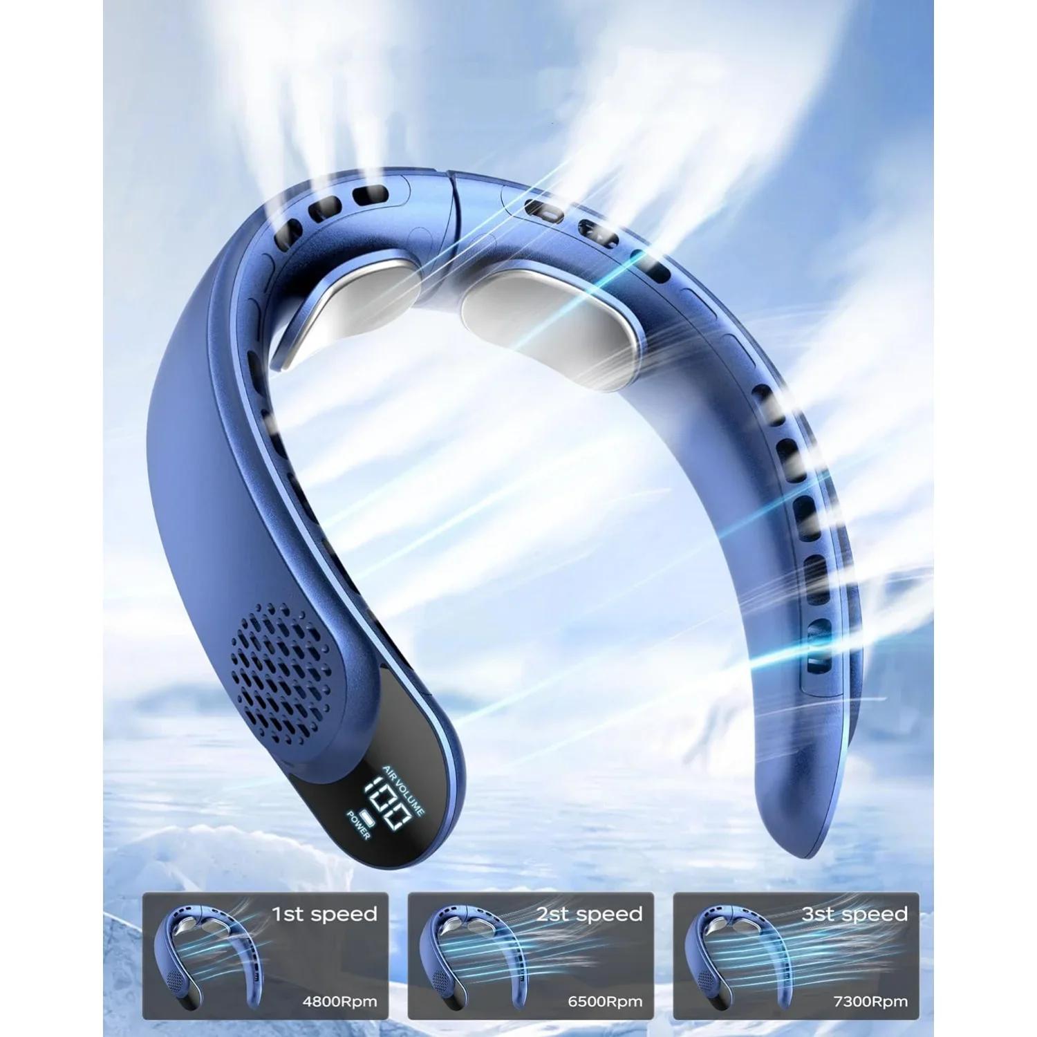Portable Neck Fan 4 Turbo Hands Free Bladeless Neck Cooler 4000 mAh Battery Personal Wearable Fan 3 Speeds 360° Cooling Airflow
Portable Neck Fan 4 Turbo Hands Free Bladeless Neck Cooler 4000 mAh Battery Personal Wearable Fan 3 Speeds 360° Cooling Airflow