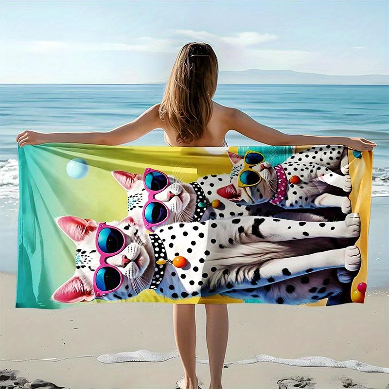 Beach Towel Cute Cats Beach Towel Patterned Sunscreen And Windproof Suitable For Swimming Pool Camping Travel Blanket W40*H60(CM)
Beach Towel Cute Cats Beach Towel Patterned Sunscreen And Windproof Suitable For Swimming Pool Camping Travel Blanket W40*H60(CM)
