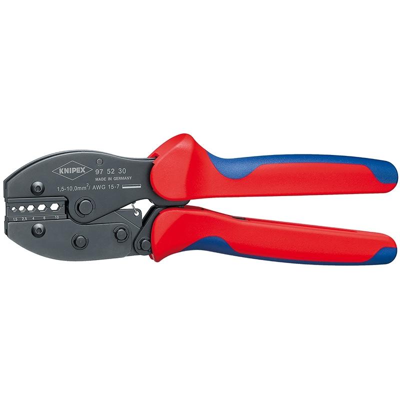Пресс-щипцы Knipex Preciforce 5 гнезд Неизолированные втулки Din 46267 1 5-10 0 мм2 Длина 220 мм
Пресс-щипцы Knipex Preciforce 5 гнезд Неизолированные втулки Din 46267 1 5-10 0 мм2 Длина 220 мм