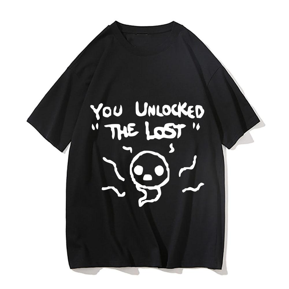 Футболка с принтом «The Binding of Isaac», мужская/женская, повседневная, модная, летняя, хлопковая, с коротким рукавом, с рисунком, повседневная, свободного покроя, унисекс, одежда L