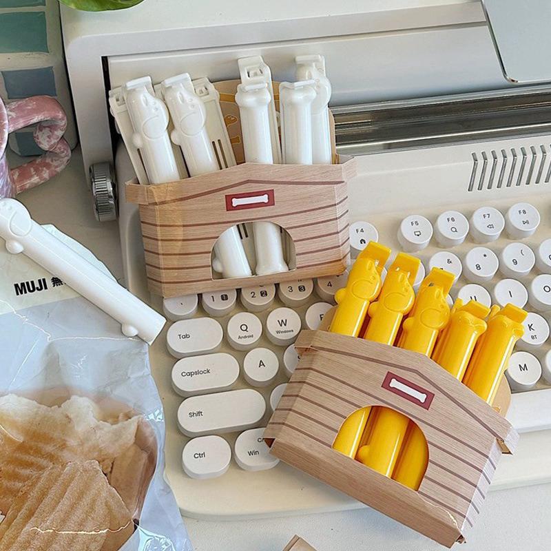 10Pcs Cute Sealing Clip Dog Shape Bag Clips Snacks Protection Moisture Proof Clip Kitchen Food Storage Bag Clamps білий
10Pcs Cute Sealing Clip Dog Shape Bag Clips Snacks Protection Moisture Proof Clip Kitchen Food Storage Bag Clamps білий