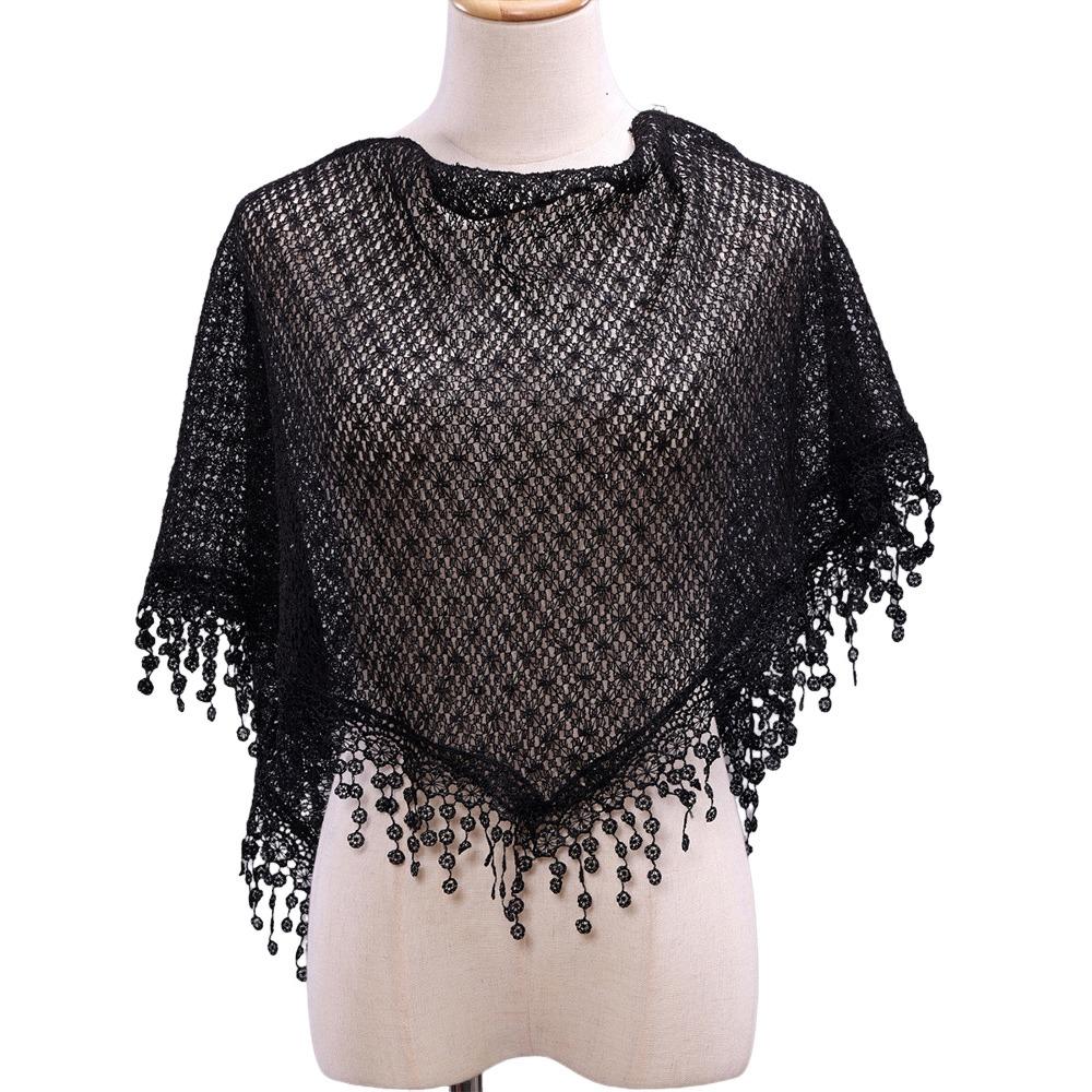 Breathable Tassels Lace Head Scarf Elegant Lace Flower Triangular Hollow Triangle Scarf Polyester Women s Scarf Shawl чёрный
Breathable Tassels Lace Head Scarf Elegant Lace Flower Triangular Hollow Triangle Scarf Polyester Women s Scarf Shawl чёрный