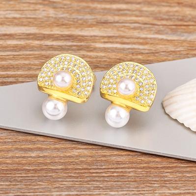 Nidin Top Quality Natural Freshwater Pearl Stud Earrings Gold/Silver Color Cute Mushroom Shape for Women Ear Jewelry Accessories золотой
Nidin Top Quality Natural Freshwater Pearl Stud Earrings Gold/Silver Color Cute Mushroom Shape for Women Ear Jewelry Accessories золотой