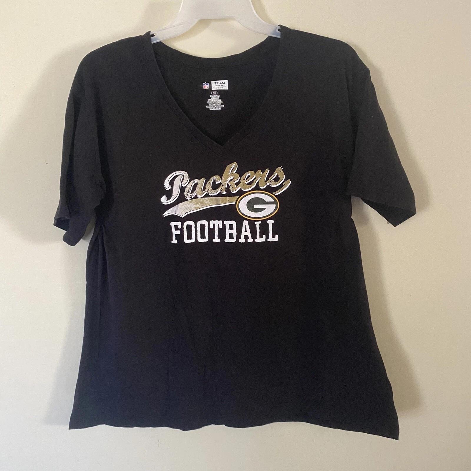 Green Bay Packers Womens Size XL V-Neck T Shirt Tee NFL Team Apparel Football 4XL
Green Bay Packers Womens Size XL V-Neck T Shirt Tee NFL Team Apparel Football 4XL