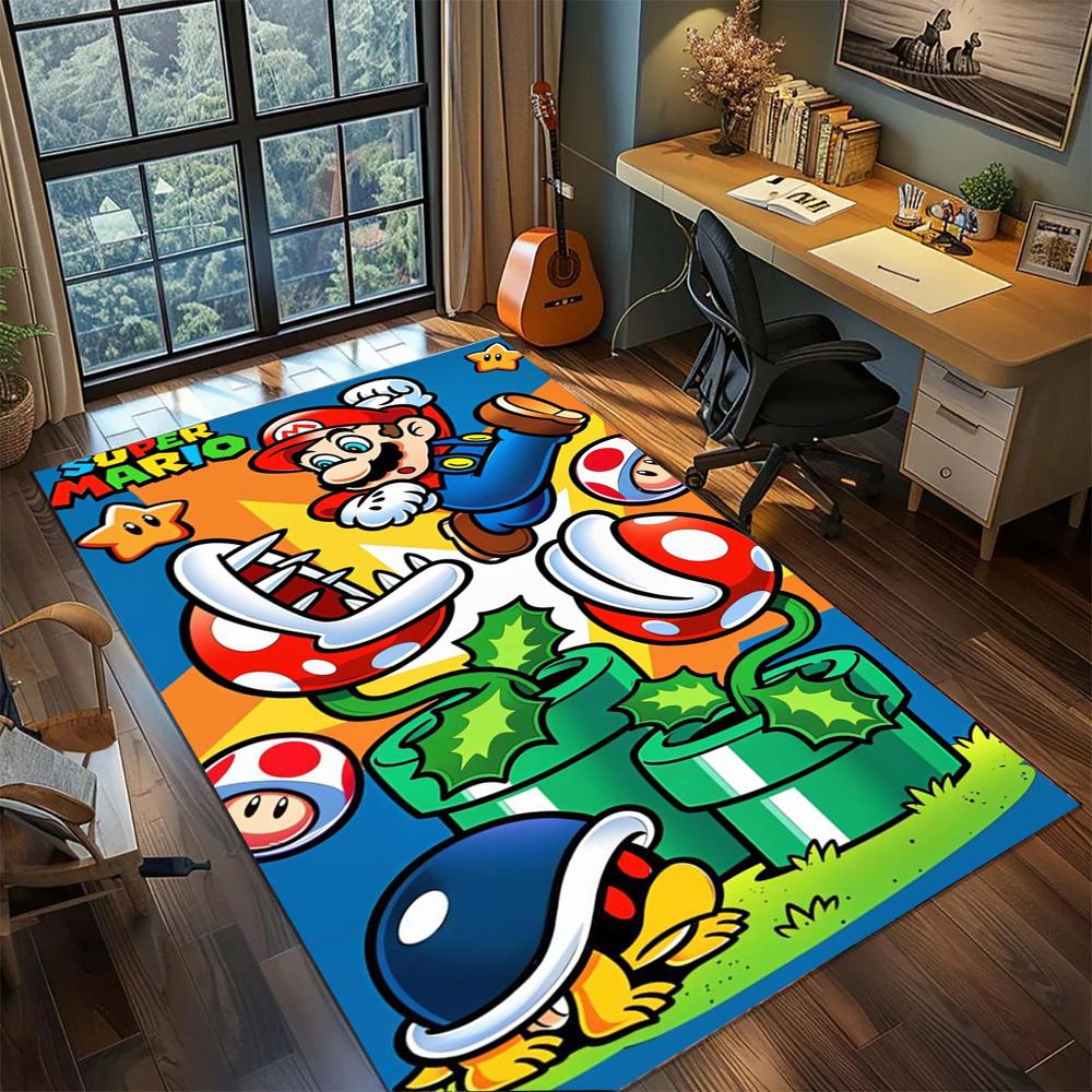 Mario Washable Bedroom Gamer Room Rug, Non Slip Large Area Carpet Floor Mat Household Decor.-TING 60x90cm
Mario Washable Bedroom Gamer Room Rug, Non Slip Large Area Carpet Floor Mat Household Decor.-TING 60x90cm