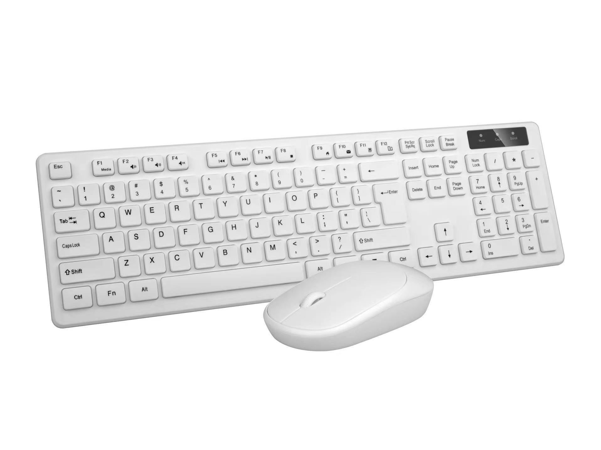 Стильный комплект из водонепроницаемой беспроводной клавиатуры и мыши 2.4G — компактный и легкий для настольного компьютера и ноутбука белый
Стильный комплект из водонепроницаемой беспроводной клавиатуры и мыши 2.4G — компактный и легкий для настольного компьютера и ноутбука белый