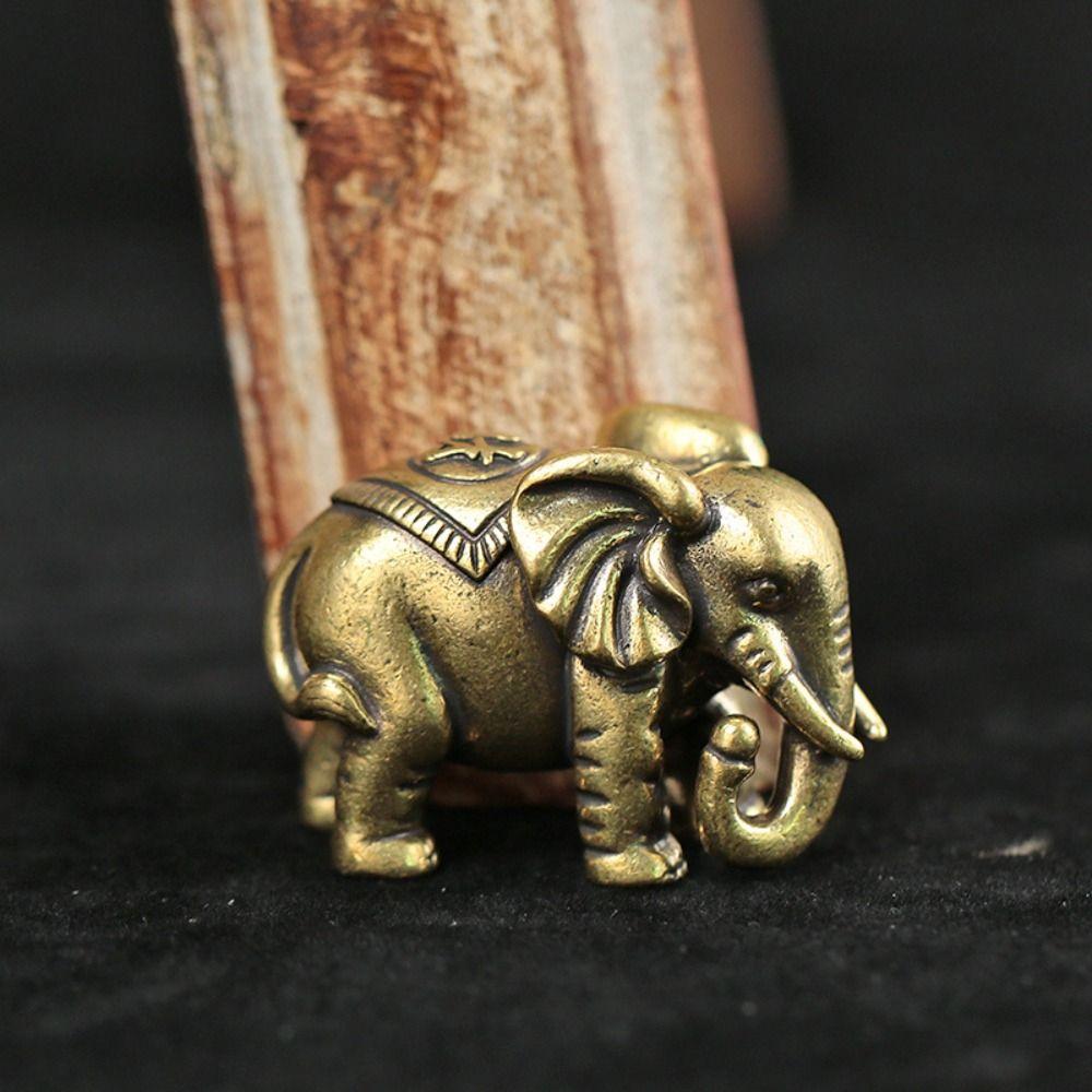 Retro Lucky Elephant Statue Mini Copper Animal Sculpture Blessed Elephan Miniatures Tea Pet 2
Retro Lucky Elephant Statue Mini Copper Animal Sculpture Blessed Elephan Miniatures Tea Pet 2