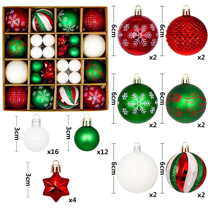 44Pcs 6CM Christmas Ball Christmas Decoration Xmas Tree Pendent Ornaments Home Decor Navidad Party New Year 2026 Party Supplies 1.5cm
44Pcs 6CM Christmas Ball Christmas Decoration Xmas Tree Pendent Ornaments Home Decor Navidad Party New Year 2026 Party Supplies 1.5cm