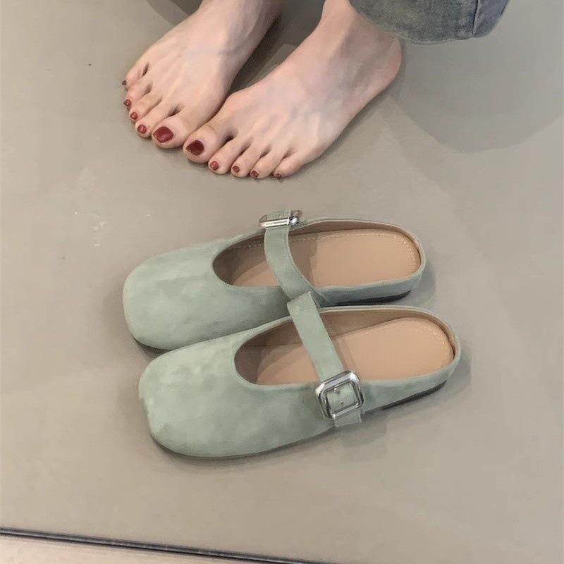 Cute Mary Jane shoes 2025 spring gentle fairy wind suede one pedal lazy bag head slippers 40 жовтий
Cute Mary Jane shoes 2025 spring gentle fairy wind suede one pedal lazy bag head slippers 40 жовтий