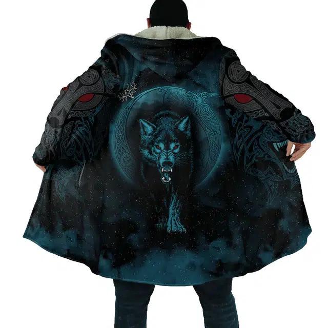 Gray 3D Skull Print Hooded Cloak: Thick, Loose, Button-Up Cotton Windbreaker 2XS
Gray 3D Skull Print Hooded Cloak: Thick, Loose, Button-Up Cotton Windbreaker 2XS
