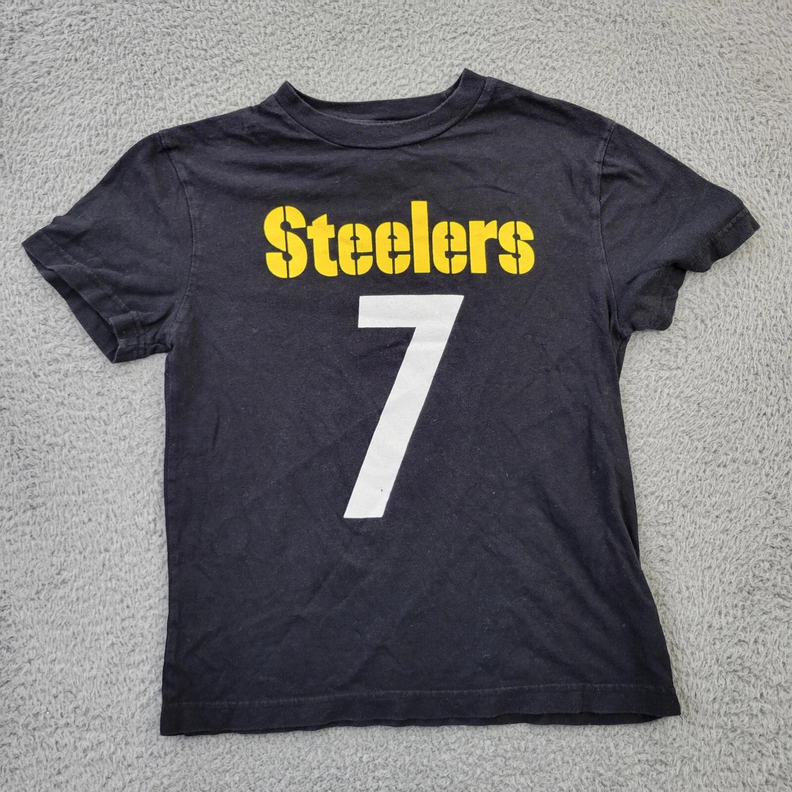 NFL Team Apparel Shirt Mens Medium Black Steelers 7 Graphic Roethlisberger M
NFL Team Apparel Shirt Mens Medium Black Steelers 7 Graphic Roethlisberger M