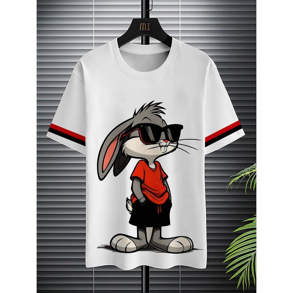 Новая персонализированная футболка с изображением кролика из мультфильма для мужчин с короткими рукавами в уличном стиле и быстросохнущей тканью. S
Новая персонализированная футболка с изображением кролика из мультфильма для мужчин с короткими рукавами в уличном стиле и быстросохнущей тканью. S