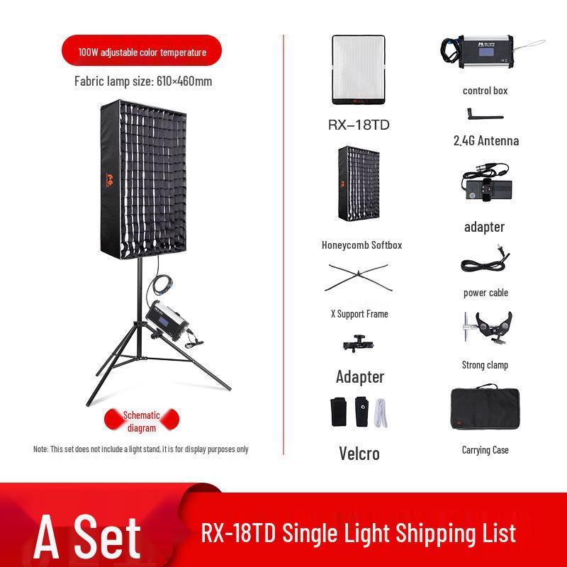 Ruiying RX-18TD Bi-color LED Soft Roll-up Light for Photography & Interviews
Ruiying RX-18TD Bi-color LED Soft Roll-up Light for Photography & Interviews