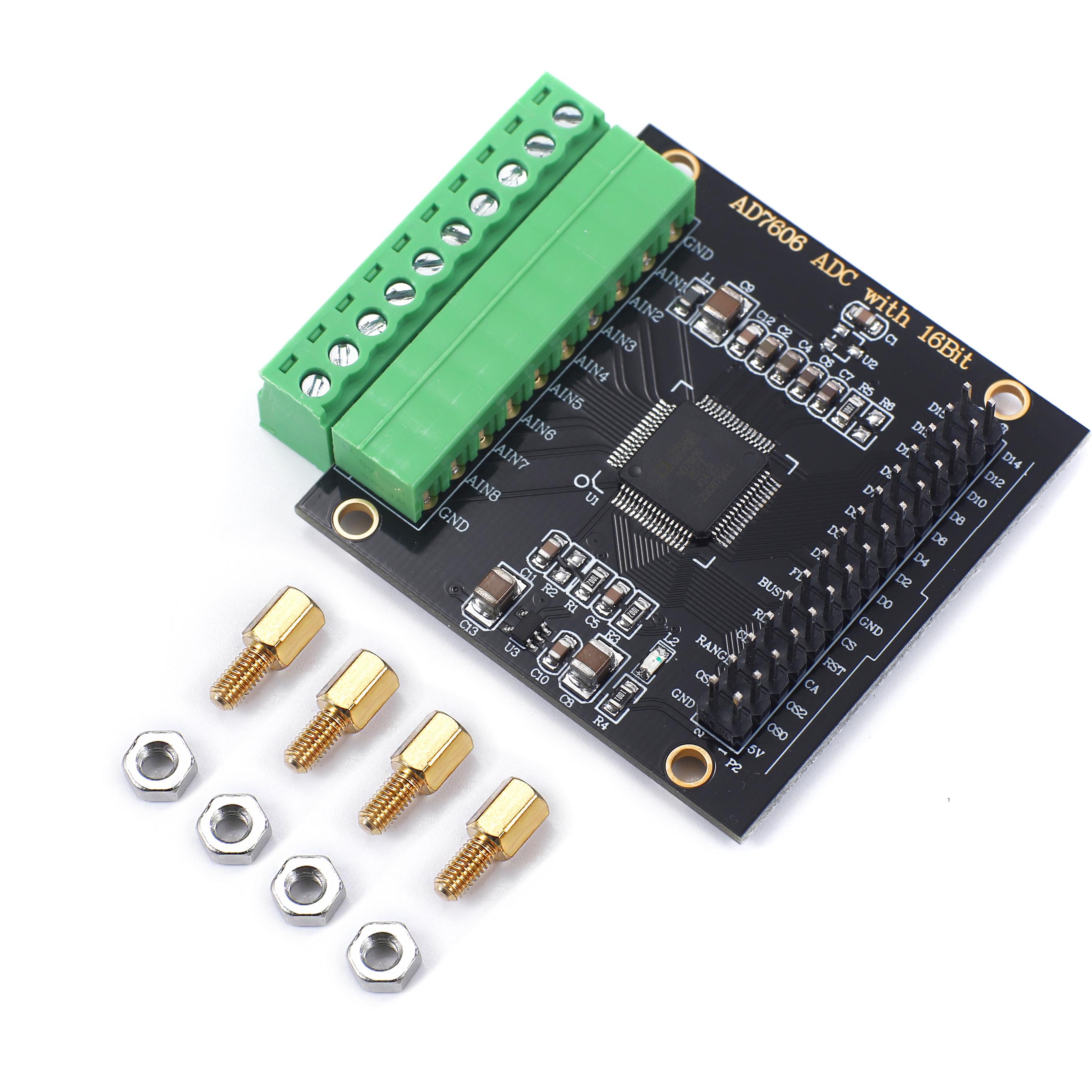 AD7606 Module Multi-channel AD Data Acquisition Module 16-bit ADC 8-channel Synchronization Sampling Frequency 200KHz
AD7606 Module Multi-channel AD Data Acquisition Module 16-bit ADC 8-channel Synchronization Sampling Frequency 200KHz