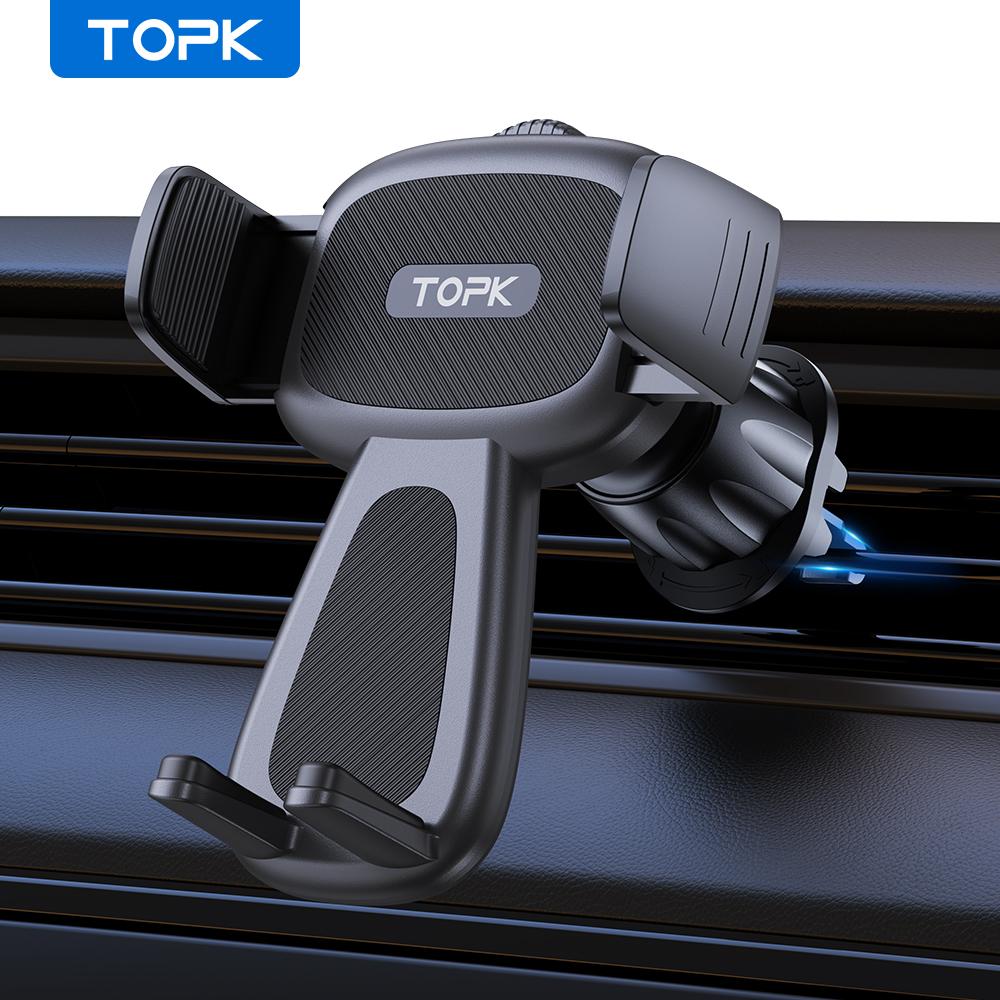 TOPK Universal Car Holder FOR Phone, Air Vent Hands-Free Mount, Super Stable Anti-Shake Fit All Smartphones iPhone For Air Vent
TOPK Universal Car Holder FOR Phone, Air Vent Hands-Free Mount, Super Stable Anti-Shake Fit All Smartphones iPhone For Air Vent