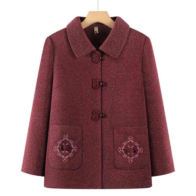 2026 Spring Tang Suit Jacket for Middle-aged and Elderly Women - Classic Grandma and Mother s Top for Spring and Autumn 2XL (95-115 catty recommendation)
2026 Spring Tang Suit Jacket for Middle-aged and Elderly Women - Classic Grandma and Mother s Top for Spring and Autumn 2XL (95-115 catty recommendation)