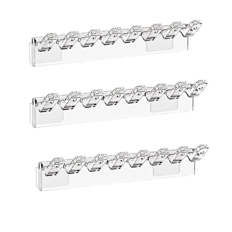 3-Tier 8-Hole Anti-Tangle Jewelry Organizer Minimalist Wall-Mounted Jewelry Display Stand for Necklaces, Bracelets, and Earrings прозорий
3-Tier 8-Hole Anti-Tangle Jewelry Organizer Minimalist Wall-Mounted Jewelry Display Stand for Necklaces, Bracelets, and Earrings прозорий