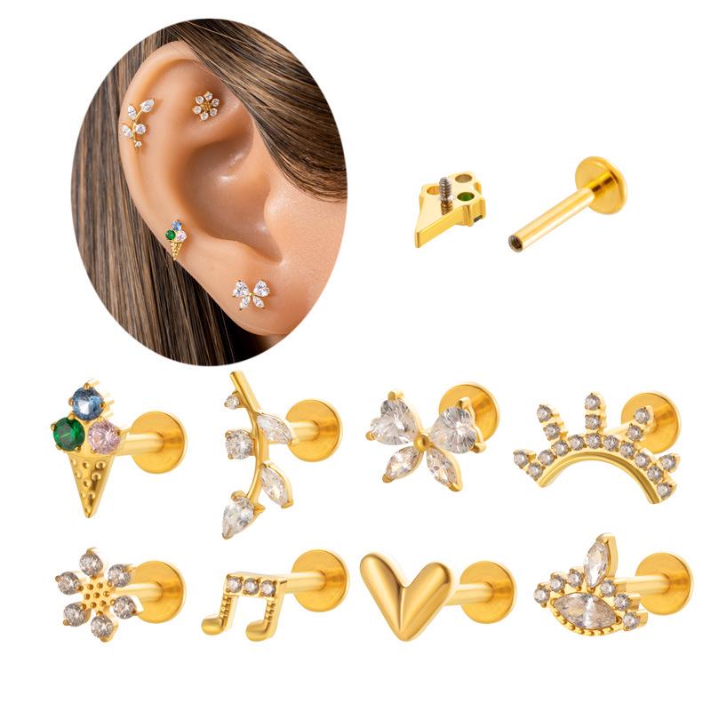 Henson F136 Titanium Micro-Paved Zirconia Heart Flat Back Internal Thread Cartilage & Lip Stud.
Henson F136 Titanium Micro-Paved Zirconia Heart Flat Back Internal Thread Cartilage & Lip Stud.