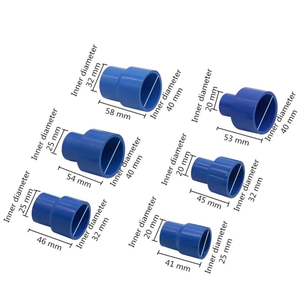 PVC Straight Reducing Connector 20/25/32/40mm Garden Irrigation Water Pipe Joint Water Tube Repairing Adapter DIY Shelf Fittings 25mm to 20mm синій
PVC Straight Reducing Connector 20/25/32/40mm Garden Irrigation Water Pipe Joint Water Tube Repairing Adapter DIY Shelf Fittings 25mm to 20mm синій