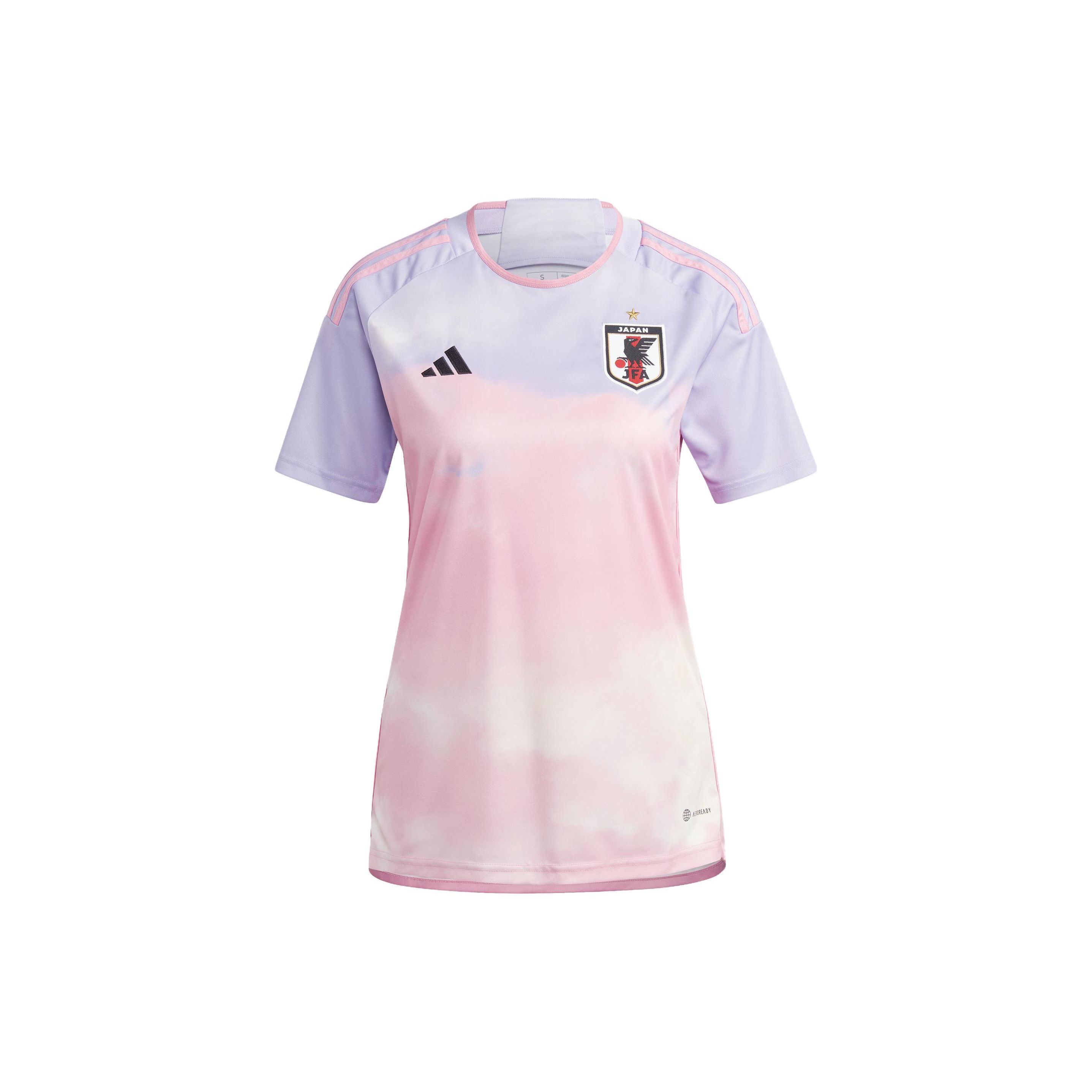 Adidas Женская футболка с круглым вырезом и коротким рукавом с логотипом сборной Японии 23 Away, женская футболка фиолетового цвета IB1051 L
Adidas Женская футболка с круглым вырезом и коротким рукавом с логотипом сборной Японии 23 Away, женская футболка фиолетового цвета IB1051 L