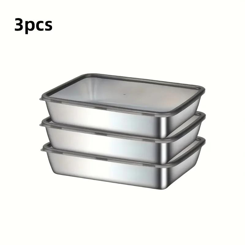 Stainless Steel Covered Dumpling Plate Rice Plates Rectangular Tray Barbecue Plates Vegetable Plates Practical Kitchen Tools New
Stainless Steel Covered Dumpling Plate Rice Plates Rectangular Tray Barbecue Plates Vegetable Plates Practical Kitchen Tools New