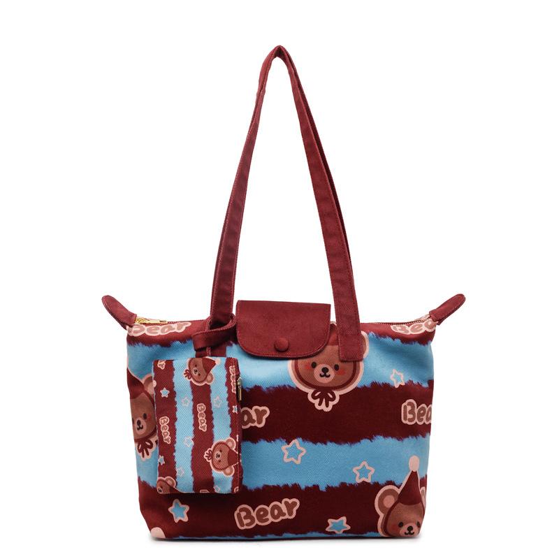 Cartoon leopard print canvas commuter bag women s new retro graffiti tote bag large capacity shoulder bucket bag
Cartoon leopard print canvas commuter bag women s new retro graffiti tote bag large capacity shoulder bucket bag