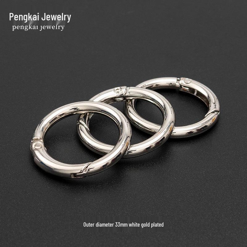 Крючок-карабин из цинкового сплава с открытой пружиной для изготовления украшений и сумок своими руками
Крючок-карабин из цинкового сплава с открытой пружиной для изготовления украшений и сумок своими руками