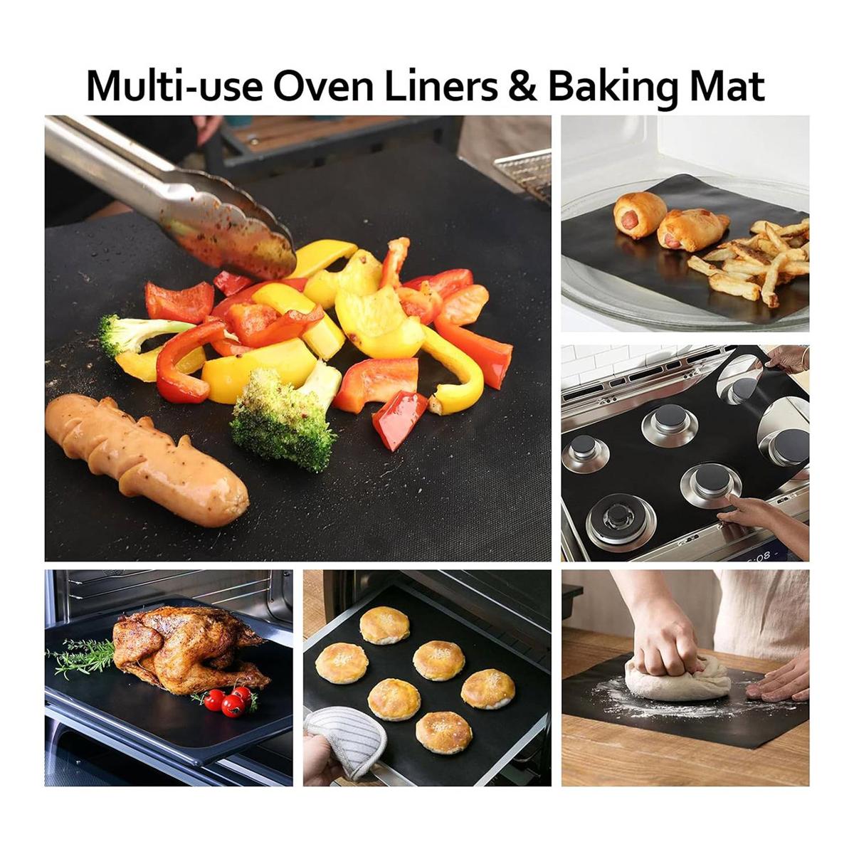 BHBL Oven Liners for Bottom of Oven, 5 Pack 16X24 Inch Thick Heavy Duty Non Stick Oven Mats, Reusable Oven Liners Black China Mainland
BHBL Oven Liners for Bottom of Oven, 5 Pack 16X24 Inch Thick Heavy Duty Non Stick Oven Mats, Reusable Oven Liners Black China Mainland
