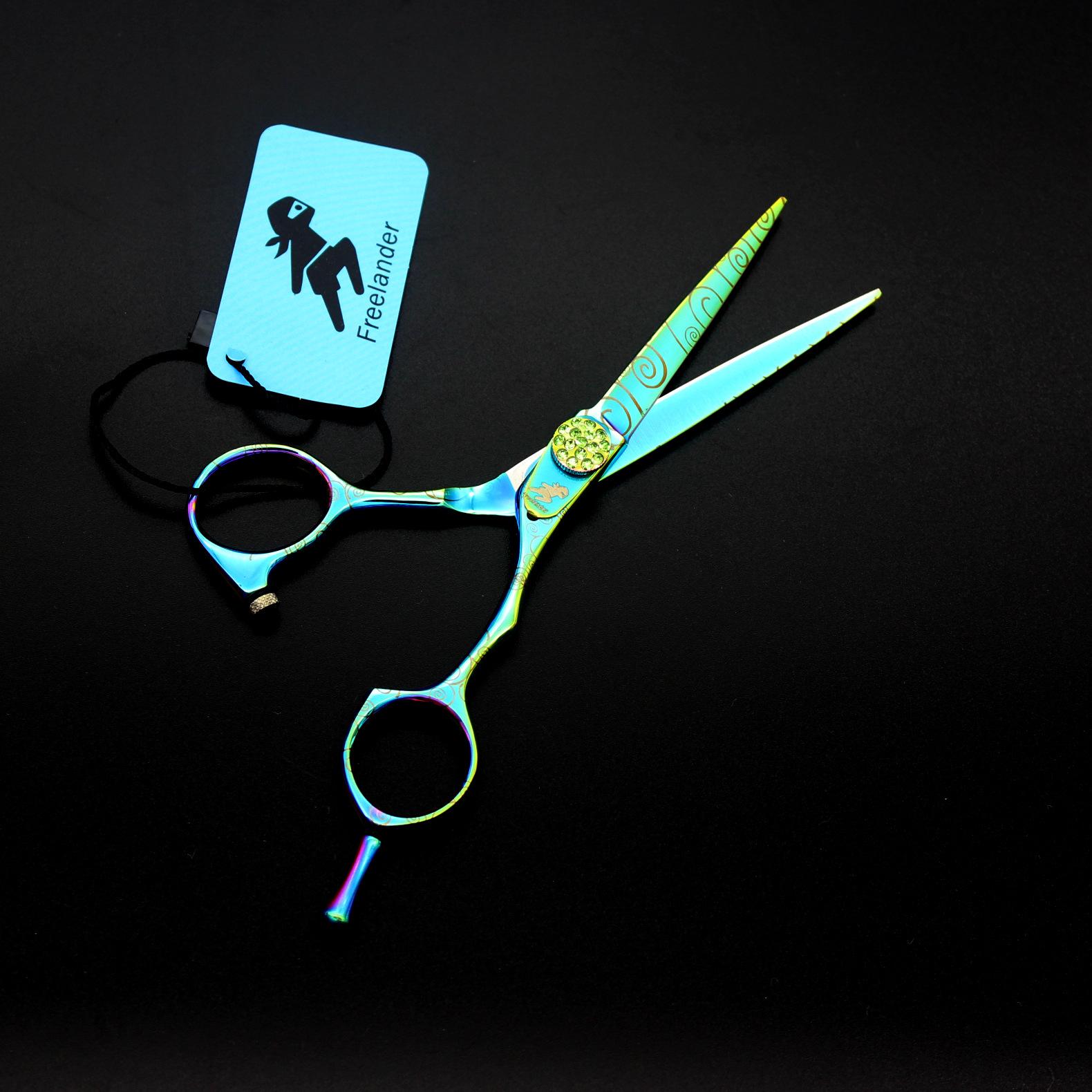 6.0 inch personality, green, hair scissors, hair scissors, flat scissors HC-01
6.0 inch personality, green, hair scissors, hair scissors, flat scissors HC-01