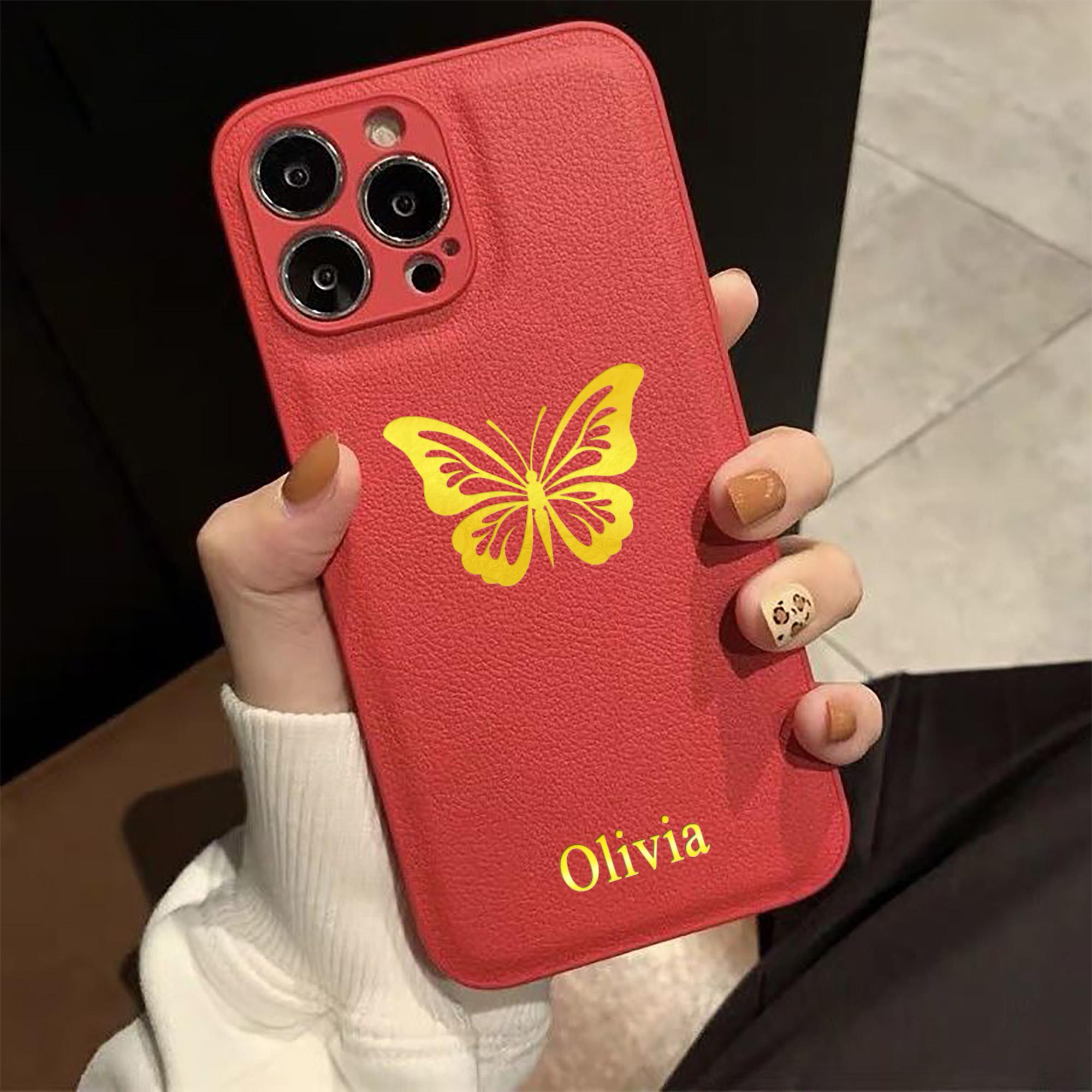 Custom DIY Name Butterfly Phone Case For iPhone 17 16 15 14 13 12 11 Pro Max Plus 17 Air Hot Foil Engraved Leather Gift Cover For iPhone 12 Pro
Custom DIY Name Butterfly Phone Case For iPhone 17 16 15 14 13 12 11 Pro Max Plus 17 Air Hot Foil Engraved Leather Gift Cover For iPhone 12 Pro