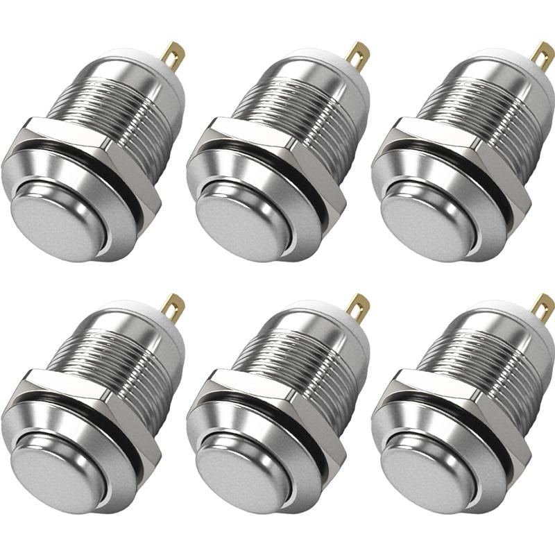 12MM Metal Momentary Reset Button Switch 220V Metal Car Modification Door Switch Tools Waterproof Power Pushbutton Switches 220V&6PCS срібний
12MM Metal Momentary Reset Button Switch 220V Metal Car Modification Door Switch Tools Waterproof Power Pushbutton Switches 220V&6PCS срібний