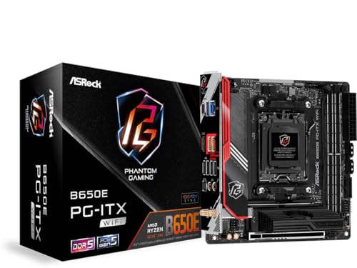 ASRock B650E PG-ITX WiFi, сумісний з процесором AMD Ryzen серії 7000 (Розетка AM5) Материнська плата B650 Mini-ITX
ASRock B650E PG-ITX WiFi, сумісний з процесором AMD Ryzen серії 7000 (Розетка AM5) Материнська плата B650 Mini-ITX
