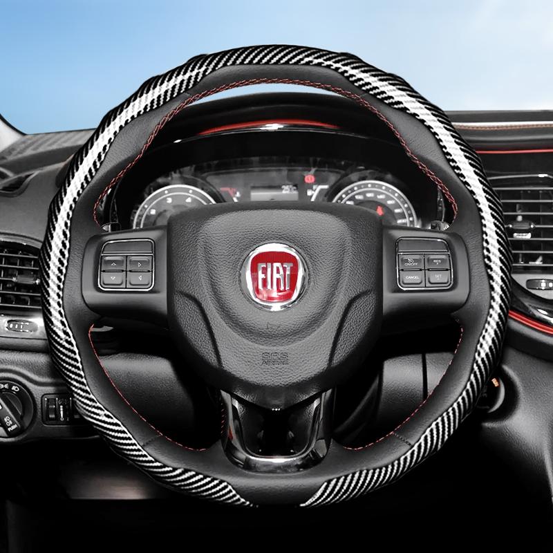 Suitable for Fiat Carbon Fiber Texture Steering Wheel Cover Snap-On Wave-Shaped Sports Design Protective Case Topolino 600 Hybrid Grande Panda срібний
Suitable for Fiat Carbon Fiber Texture Steering Wheel Cover Snap-On Wave-Shaped Sports Design Protective Case Topolino 600 Hybrid Grande Panda срібний