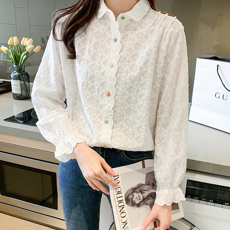 Embroidered White Cotton Lapel Shirt, Women s Long Sleeve Spring 2025 - Sweet, Stylish Design M белый
Embroidered White Cotton Lapel Shirt, Women s Long Sleeve Spring 2025 - Sweet, Stylish Design M белый