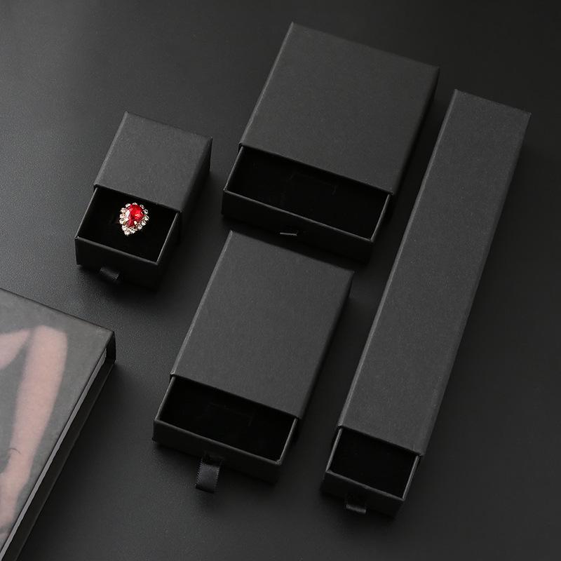 Drawer-Style Jewelry Packaging Box for Bracelets, Brooches, Necklaces, Rings, Pendants, and Earrings Black Drawer Box 22.5x4.5x3 with Sponge
Drawer-Style Jewelry Packaging Box for Bracelets, Brooches, Necklaces, Rings, Pendants, and Earrings Black Drawer Box 22.5x4.5x3 with Sponge